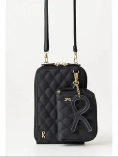 Roberta di Camerino スマホショルダーバッグ ブラック