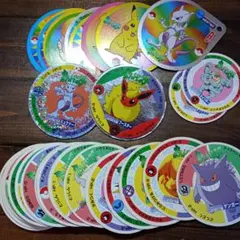 ポケモン 永谷園　メンコ、カード　ゲンガー、リザードン、ミュウツーなどまとめ売りのサムネイル
