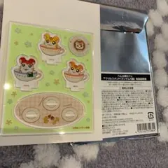 ハム太郎カフェ　アクリルスタンド　のっぽくん　トラハムちゃん　トラハムくん