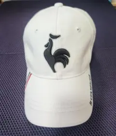 le coq sportif ホワイトキャップ 鶏の刺繍