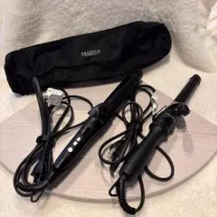 SALONIA ヘアアイロン ブラック 収納ケース付き