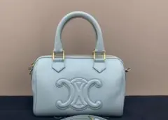 2way ハンドバッグ ショルダーバッグ 水色