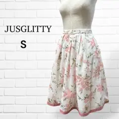 ★新品・タグ付き★ジャスグリッティー　花柄スカート　S