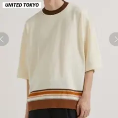 山田裕貴着用 UNITED TOKYO ステッチリブボーダーニットTシャツ Lのサムネイル