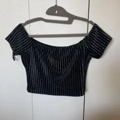 Forever 21 ブラックオフショルダートップス