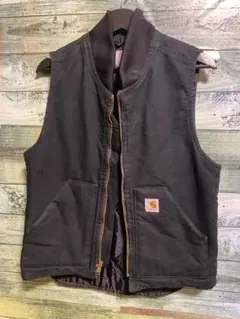 carhartt ダックベスト Mブラック カーハート Carhartt カーハート V01 ダックベスト キルティングライニング MEN'S