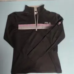 FILA 하프 지퍼 저지 블랙 사이즈 미디엄