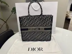 Dior ブックトート オブリーク柄　ラージサイズ　美品