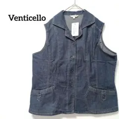新品【ヴェンティセロ】LL　デニム　ベスト　大きめ　ゆったり