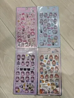 キラぷくシール　ラブブ　コンプリート　4種