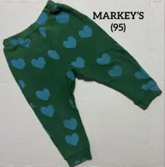 【MARKEY’S HOGAN】　総柄　サルエルロングパンツ　グリーン(95㌢)