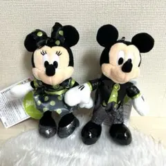 ディズニー　ハロウィン　2025 ぬいぐるみバッジ　ぬいば ミッキー＆ミニー