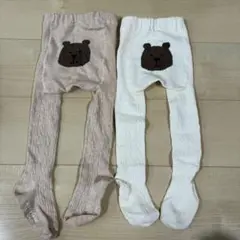 GAP くまさんケーブルニットタイツ　ベビー