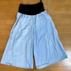 マタニティ　ガウチョ　ワイドパンツL
