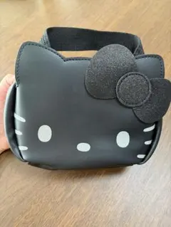 HELLO KITTY×BRILMY ミニコスメポーチ　ブラック