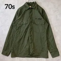 【70s】米軍実物 U.S.ARMY OG507 ユーティリティシャツ M相当