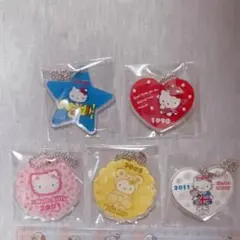 ハローキティ♡激レア ノベルティ アクリルキーホルダー5種フルコンプセット