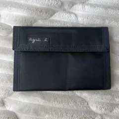agnes b. 財布ナイロン ブラックのサムネイル