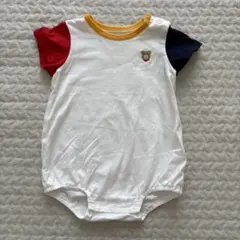 Hot Biscuits クマ刺繍ロンパース