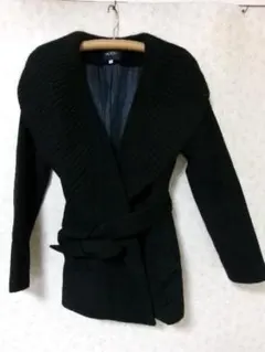 91712 BOSCH ボッシュ　アンゴラ入りコート　黒　38