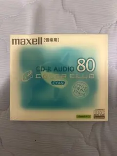 maxell CD-R 音楽用 COLOR CLUB CYAN 80