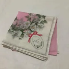 Christian Dior クリスチャン・ディオール 花柄　ハンカチ