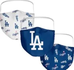 【新品未使用】MLB公式 ドジャース フェイスカバー マスク3枚セット 大谷翔平