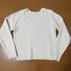 URBAN RESEARCH リブ編み Vネックセーター