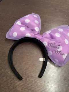 ディズニー　カチューシャチュー　パープル