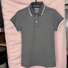 Giordano レディース ポロシャツ M グレーのサムネイル