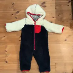 X-girl リバーシブル ディズニーロンパース アウター ネイビー 80cm