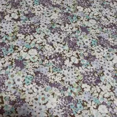 ボンヌキャリテローン カットクロス マルチフラワー パープル