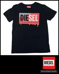 美品 DIESEL KIDS ディーゼル キッズ Tシャツ 8Y 130cm 黒