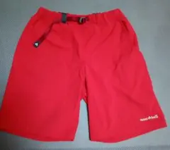 mont-bell 赤 ハーフパンツ　160cm