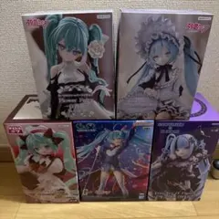 い*こ様 【在庫1名のみ】超人気初音ミク フィギュア 5種 セット まとめ売り