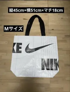 新品 NIKE ナイキ エコバッグ トートバッグ 韓国 白 ホワイト Msize