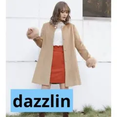 dazzlin ノーカラーコート ベージュ