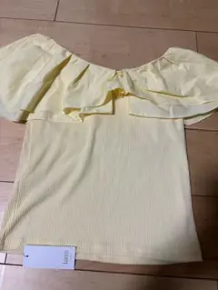 tocco closet フリル 半袖 カットソー イエロー Mのサムネイル