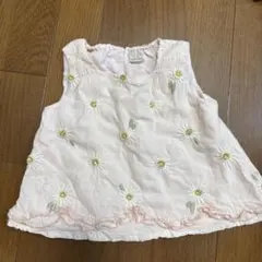 petit main 花柄刺繍チュニック 80