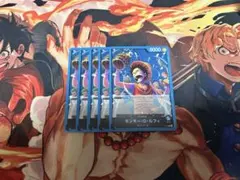 ワンピースカード ルフィ P-047 5枚