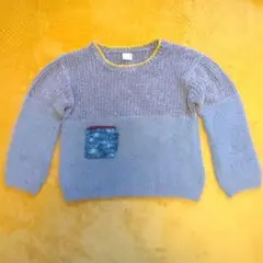 再値下げ❗★petit main ★プティマイン セーター グレー/イエロー