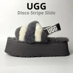 【良品】UGG DiscoStripeSlide 厚底　スライドサンダル　23