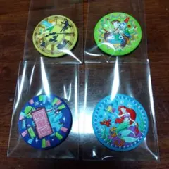 ディズニーキャラクターグッズピンバッジ4点セット