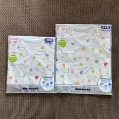 MIKI HOUSE ミキハウスベビー肌着 カラフル動物柄 50-60cmセット