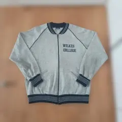 【M】チャンピオン　トラックジャケット　ジャージ　ニット　グレー