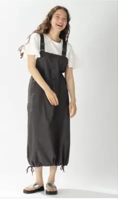 ナイロンワークジャンパースカート