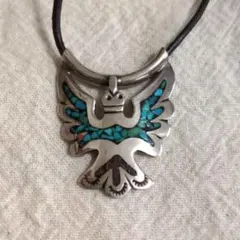 サンダーバード チップインレイネックレス　ペンダントトップ