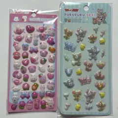【大特価】トム＆ジェリー　ぷくぷくシール　激かわ‼️　硬めシール　2枚セット！！