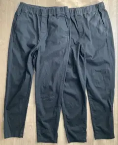 北欧、暮らしの道具店 たよれるペグパンツ ブラック Tサイズ 2本