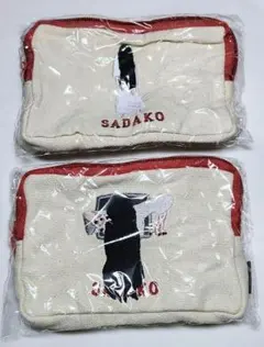 貞子 怖かわ刺繍ポーチ　2種セット　カプセルトイ